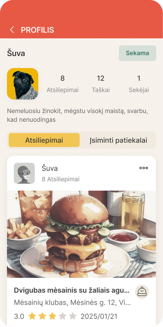 Sek kitus ir atrask naujus skonius