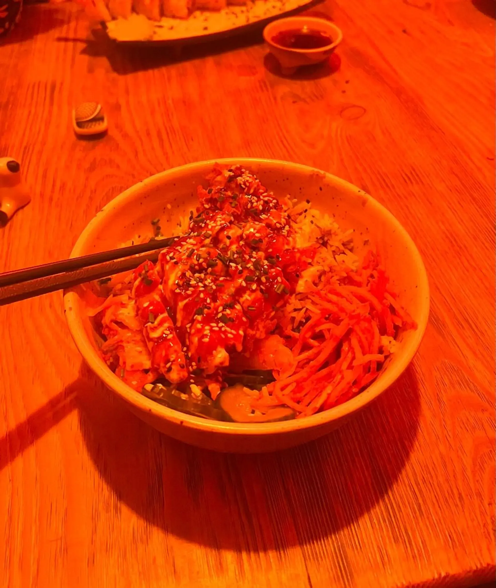 skaneeeei. Traškus tofu, kimchi, nu tiesiog 🫶
