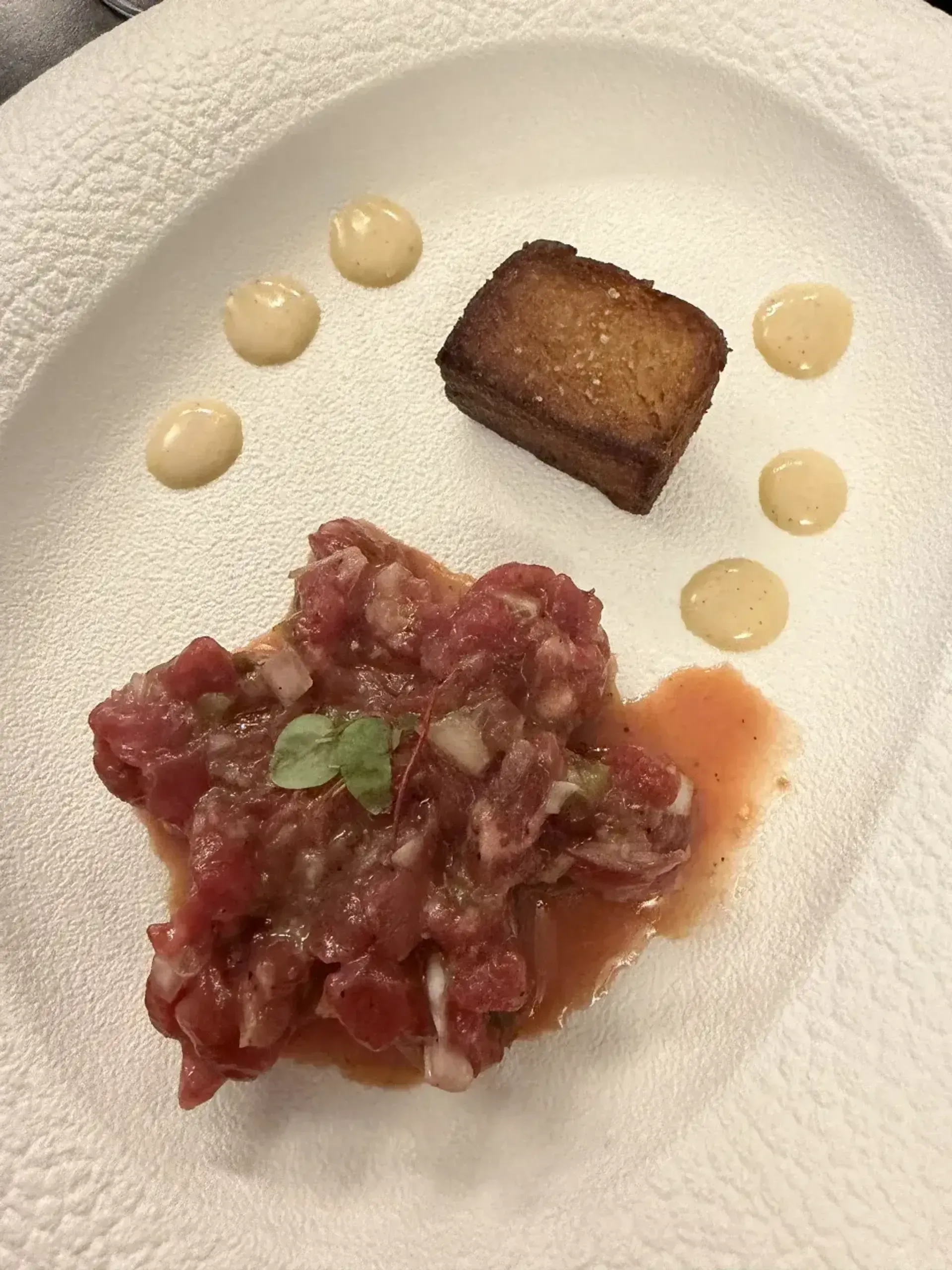 Labai skanus tartaras, švelnaus skonio tartarų megėjams patiks. Porcija nedidukė
