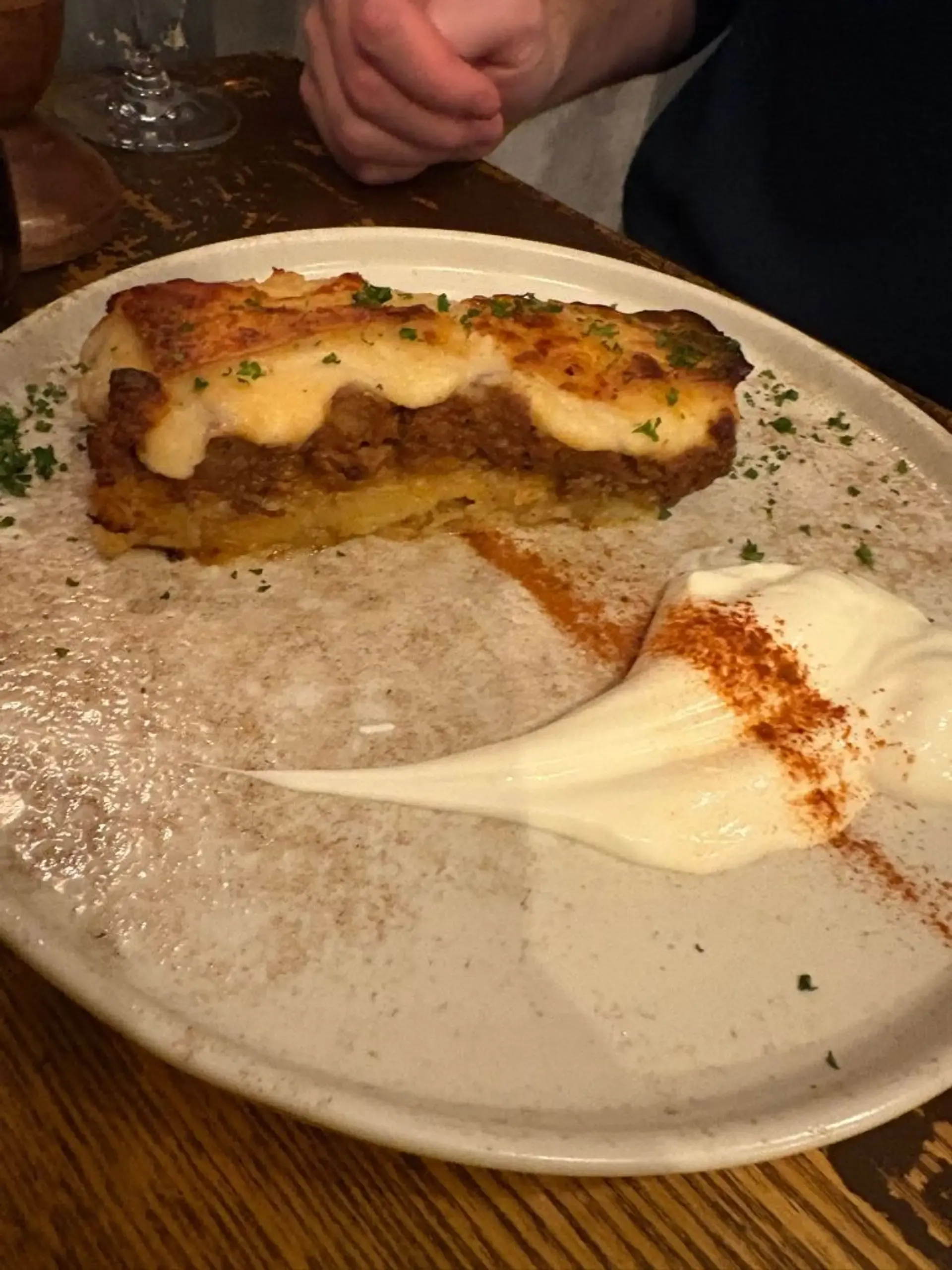 nors nuotraukai kampa paemiau nekoki, bet buvo labai skanu. ta moussaka tai toks