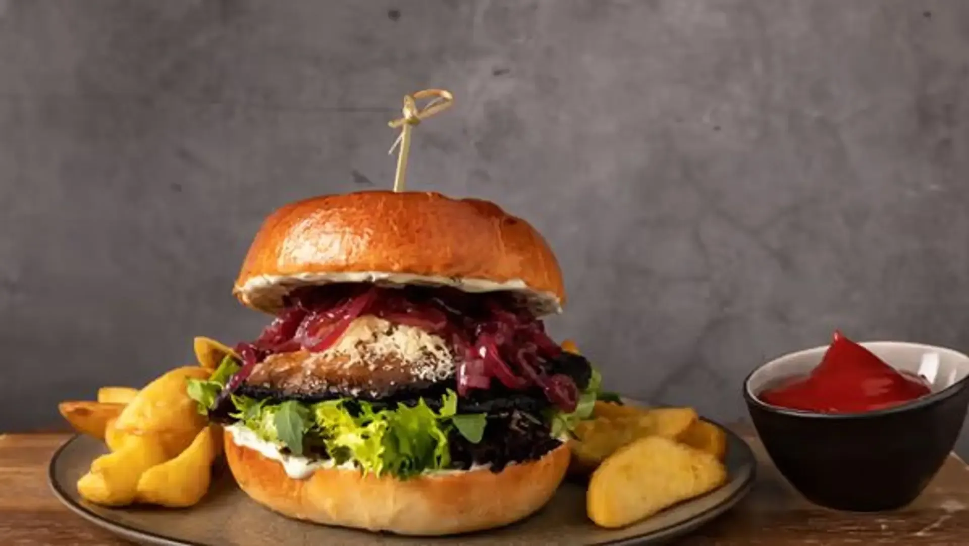Vegetariškas (portabello) burgeris