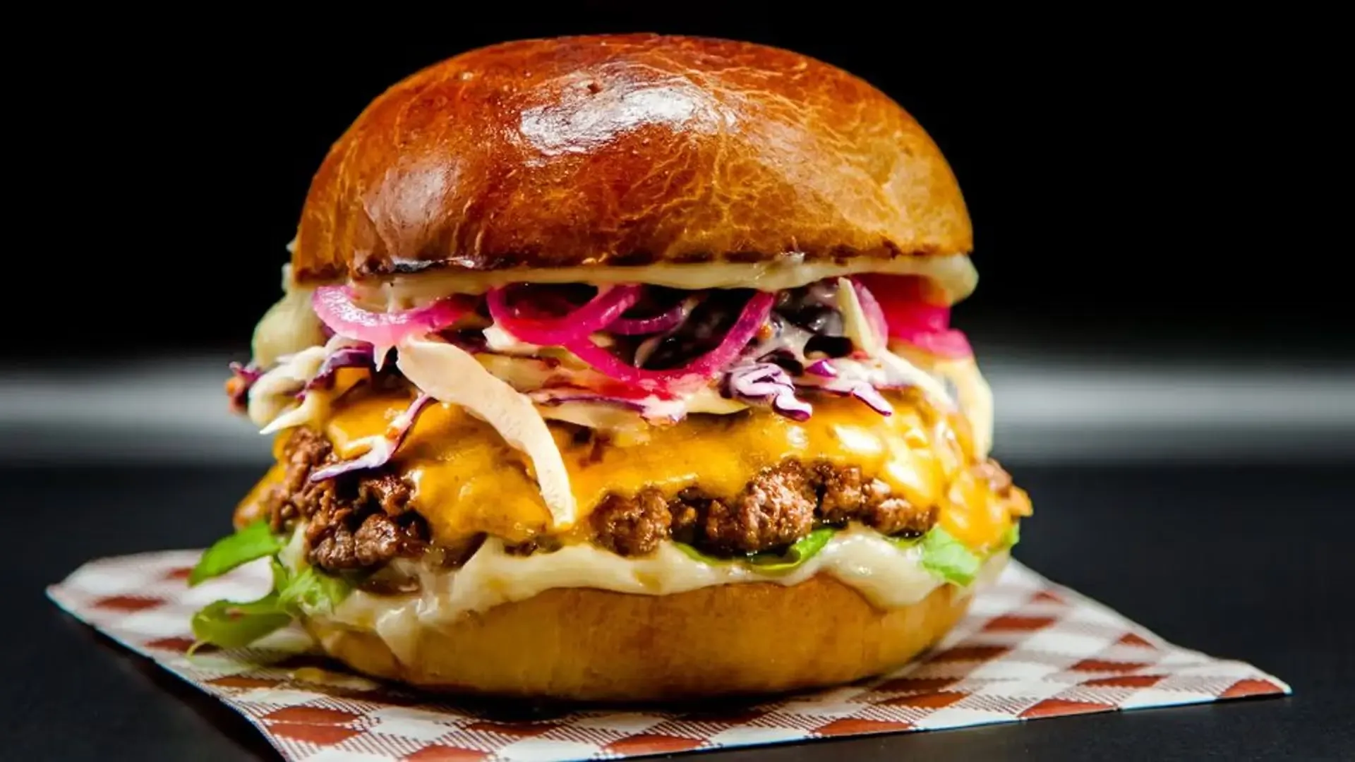 Coleslaw smash mėsainis