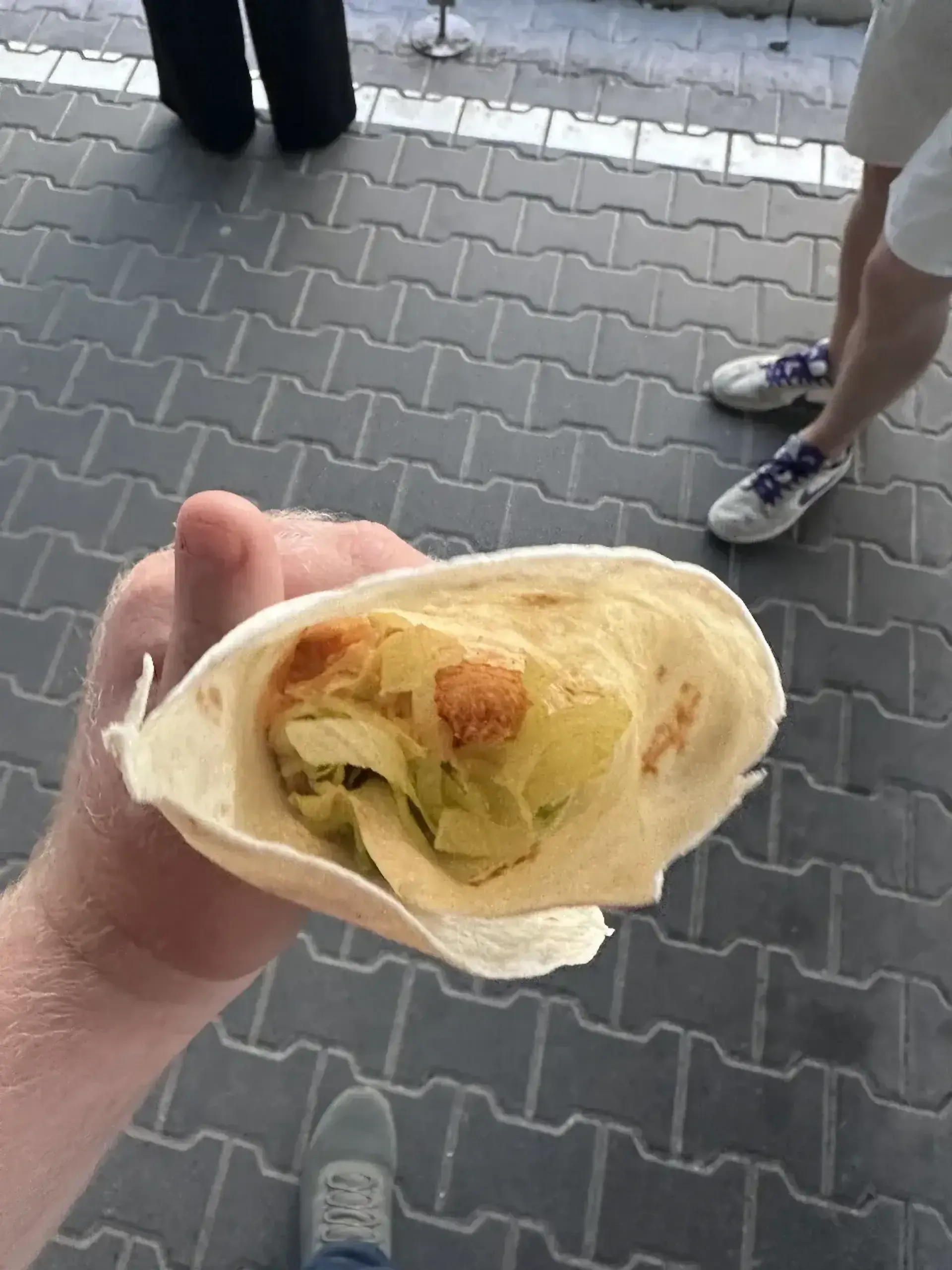 Iki labai didelio įspudingumo šitai tortilijai toli, tai matosi ir iš tortilijos