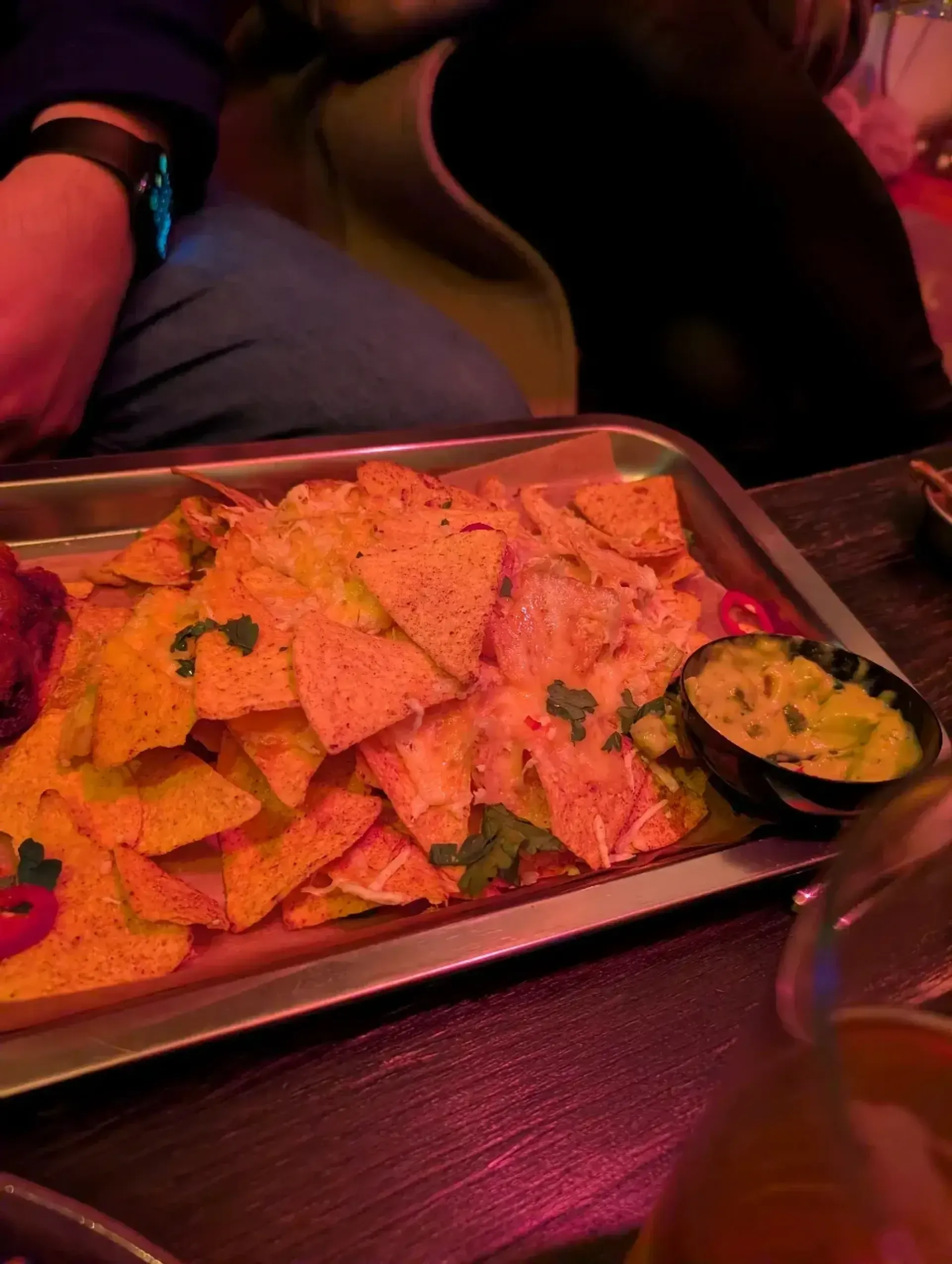 Patys liūdniausi nachos gyvenime. Laukėme arti 40min, nes krosnis neįkaito "užke