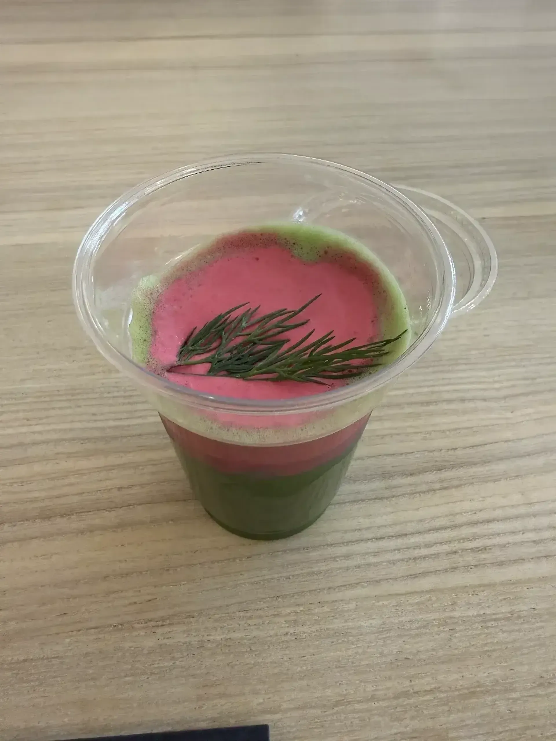 As refined as it could probably get for a Pink Soup matcha latte.. all the notes
