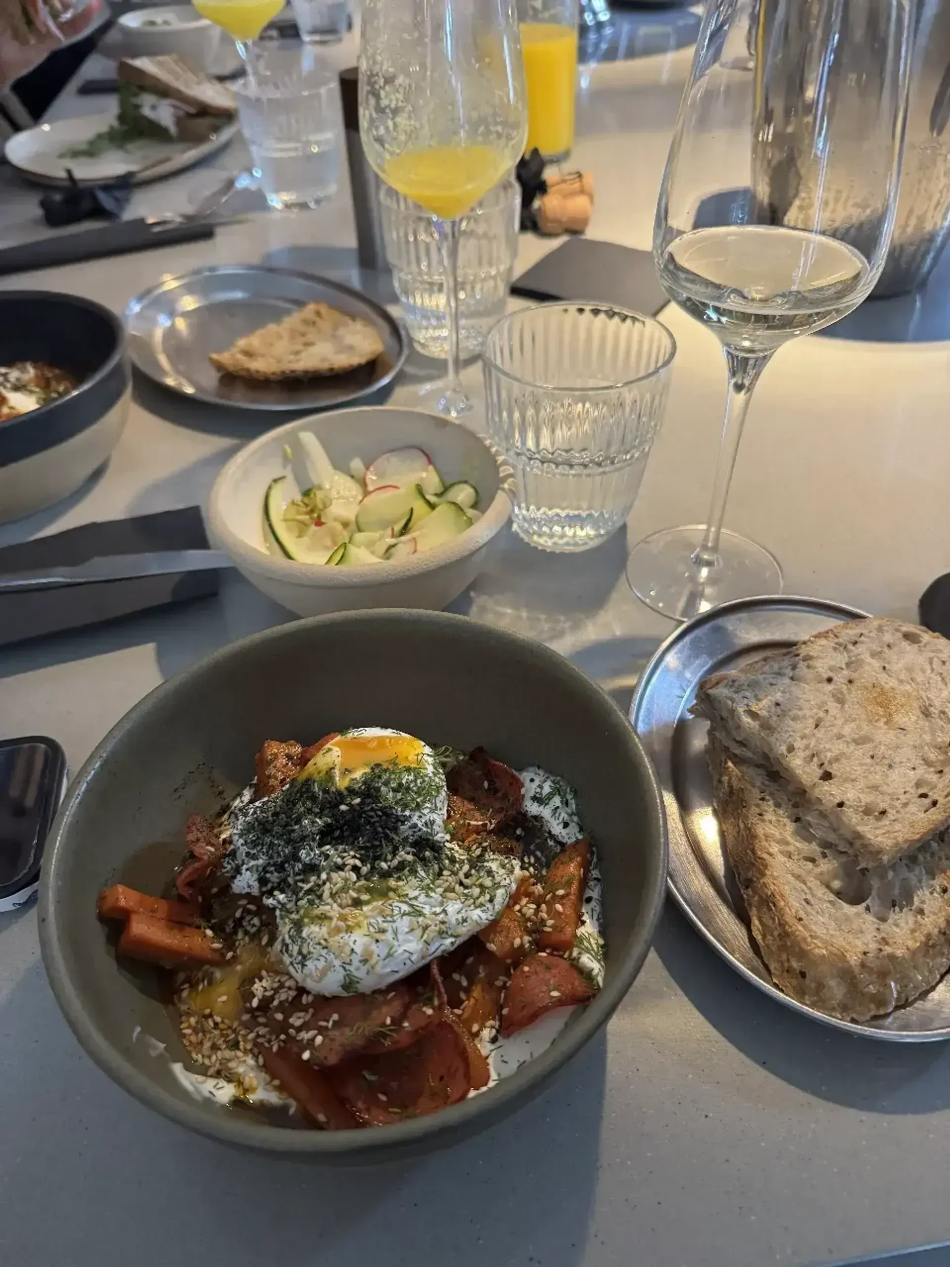 Very cozy brunch place with amazing turkish eggs! Tip: add peperoni for extra fl