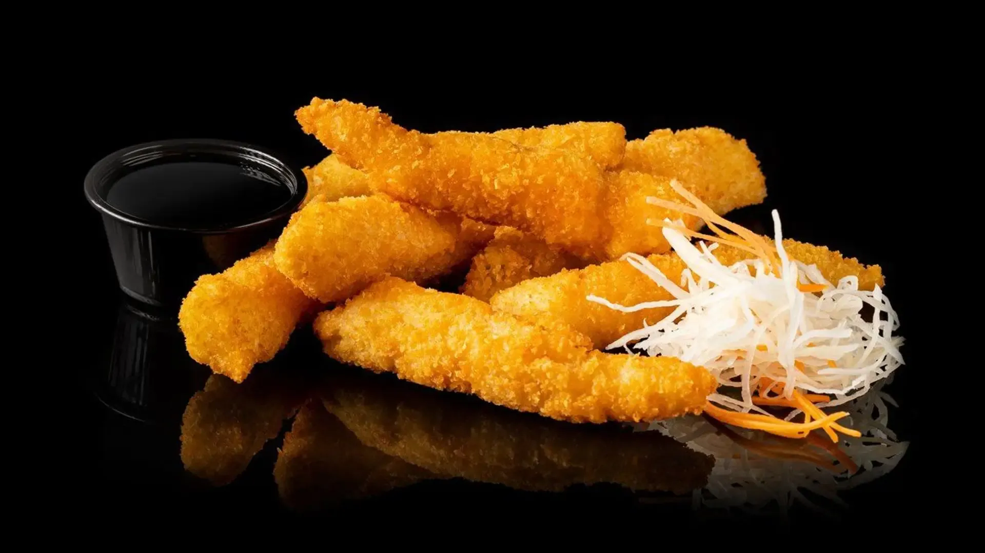 Tempura prawn snack